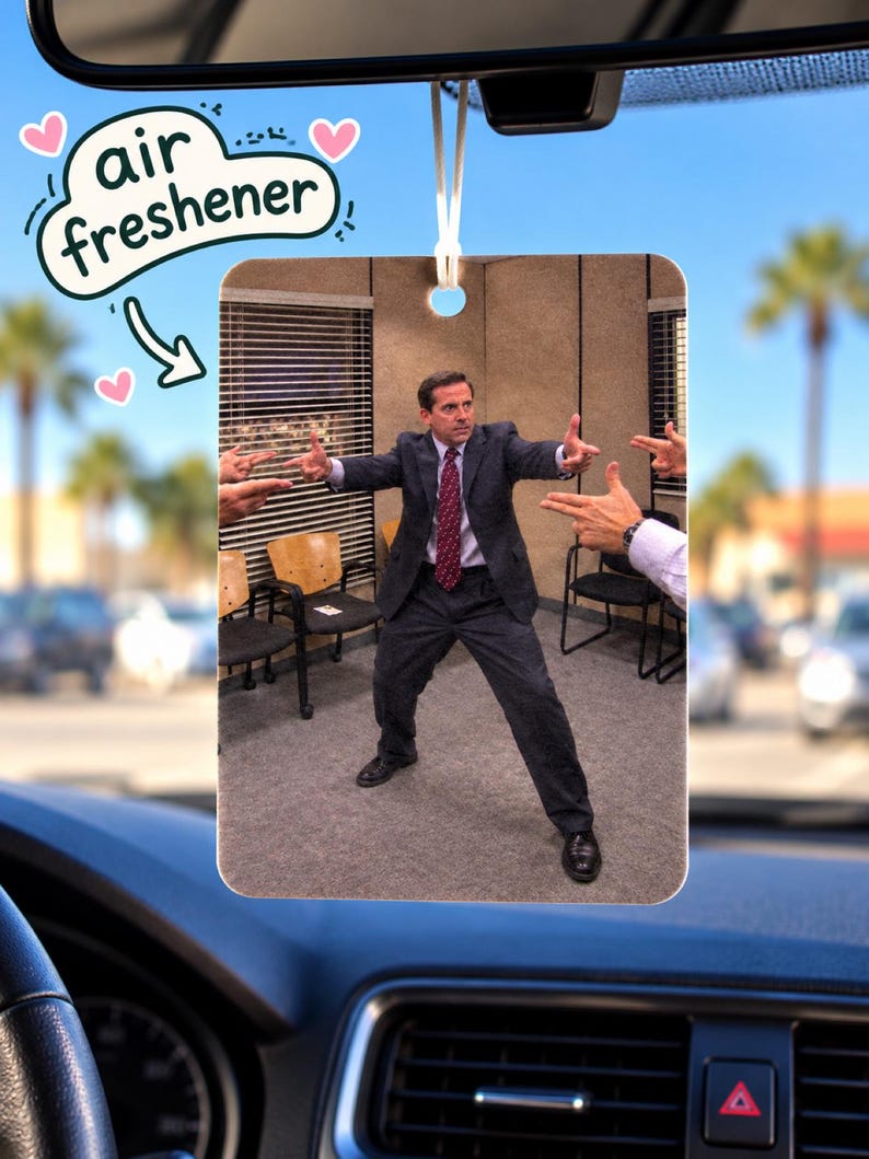 Michael Scott Karate Funny Meme Car Air Freshener
